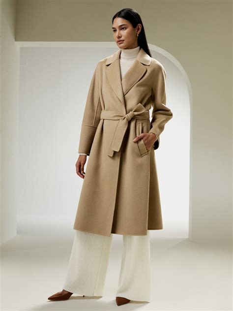 Double Face Wool Blend Robe Coat 